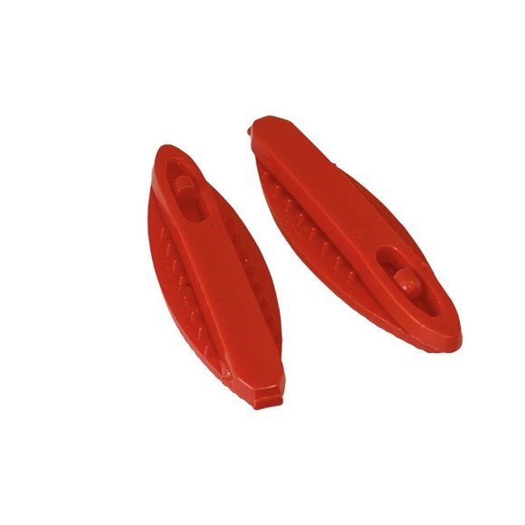 2 Vintage Goody USA Red Hair Clips Plastic 1.5” Snap Barrettes Grip - Picture 2 of 5